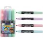 Zakreślacze Centropen Flexi Pastel giętka końcówka, 4 kolory - 3